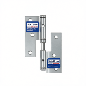 VORMANN Steel Surface-Mounted Door <b>Hinge</b> 80x72 mm DIN Right Blue Zinc-Plated Fixed <b>Pin</b> Pack of 10 - Product Image 3