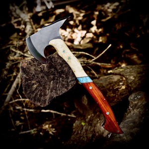 Handmade Forged <b>Axe</b> Bushcraft Tomahawk <b>Camping</b> <b>Axe</b> Hatchet Gift for Groomsmen Gift for Husband Hunting - Product Image 4