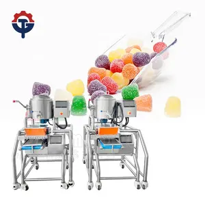 Fabricante de máquina de fazer doces de goma de gelatina de pequena capacidade, vitaminas, máquina de ursinho de goma