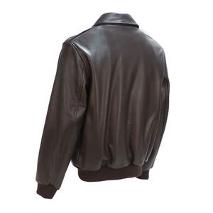 Nouveau style, veste en cuir personnalisée bon marché pour hommes, club de combat, vêtements d'hiver, marque privée, fermeture éclair, col montant doux, motif en toile - Product Image 5