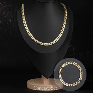 ชุดสร้อยคอสร้อยข้อมือชุดเชือกฟิกาโรแท้14K จากโรงงานขายส่ง - Product Image 3