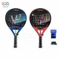 Raquette de padel entièrement en carbone, face perforée, légère, pour entraînement, compétition, location en club
