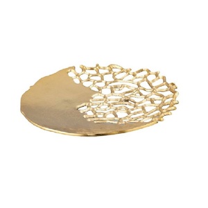 Fancy Tableware Aluminium Serving Tray With Pleasant Embossed Designed Serving Tray Style Luxury Handmade Home Decorative Tray - Product Image 4