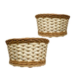 High-Quality <b>RATTAN</b> BREAD <b>STORAGE</b> BASKET TRAY with Wooden Base Serving Breads, Storing Essentials, and Decorating Any Space - Product Image 1