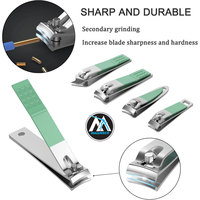 Ensemble de manucure en acier inoxydable Kit de coupe-ongles pour soins personnels