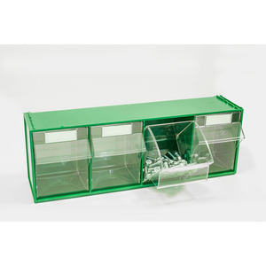 Cassettiera Componibile Fox 104 Verde 4 Cassetti mm. 600x177x206 H - Product Image 1
