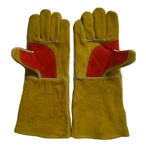 SUMROOS Gants de soudage haute performance pour travaux industriels lourds Gants de travail en cuir de vachette avec protection supplémentaire - Product Image 4