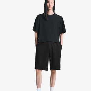 Short en jean pour homme Short en jean coupe ample avec braguette à fermeture éclair personnalisé Baggy Jorts Jeans de skate Shorts délavés en gros pour homme - Product Image 6