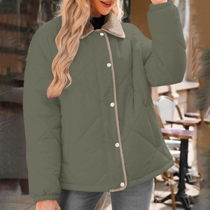 Cool Motorcycle Pockets Unisex Top Outdoor Jacket 100% Warm Fitted Quilted Satin Puffer Jacket Style Plain Dyed Genuine - Product Image 4