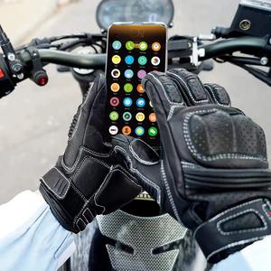 Gants de moto en cuir véritable pour hommes et femmes avec logo personnalisé/design Gant de moto de course avec la meilleure gamme meilleur taux - Product Image 6