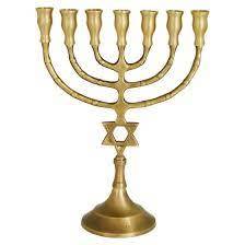 Elegant Finish Brass Menorah Candle Holder Hanukkah Candle Stand Jewish <b>Lamp</b> Decorative Home Accent - Product Image 4