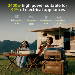 LiFePO4 Battery MPPT Pure Sine Wave 2400w 2048WH rechargeable portable electric power station <b>generator</b> portable power station - Product Image 3