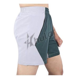 Shorts de sport pour hommes Shorts anti-rides à motif solide, extensibles et écologiques en gros - Product Image 6