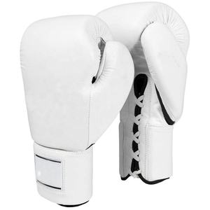 Venta caliente Precio de fábrica Guantes de boxeo profesionales Logotipo personalizado Guantes de entrenamiento de PU con envoltura de mano Guantes de boxeo para hombres - Product Image 1