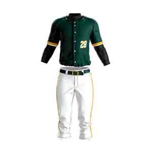 Uniforme de baseball personnalisé ensemble d'équipe pour hommes respirant séchage rapide sublimation impression jersey et pantalon vêtements de sport pour l'entraînement ou le jeu - Product Image 1