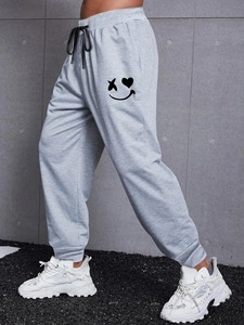 New Arrival Men's Plus Size 100% Cotton Joggers <b>Drawstring</b> Casual Washed Style Pants and <b>Trousers</b> Straight Pattern - Product Image 5