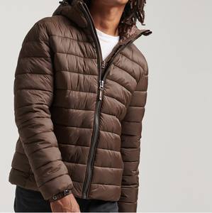 Chaqueta acolchada cálida de invierno de todos los colores sólidos para adultos, capucha informal, prendas de vestir impermeables, cremallera frontal, calle alta, OEM teñido - Product Image 2