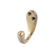 Omg Industries Crochet simple pour robe Petit crochet mural en laiton pour vêtements Matériau en fer et métal - Product Image 4