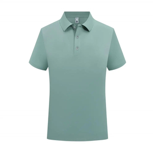 Chemise pour homme, décontractée, manches courtes, en coton tricoté, séchage rapide, adaptée à la broderie personnalisée, impression, parfaite pour un usage quotidien - Product Image 1