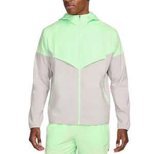 Vêtements d'entraînement de gym OEM, marque privée, vestes coupe-vent revêtues pour l'extérieur, vestes de sport personnalisées, bloc de couleur, anorak en nylon - Product Image 1
