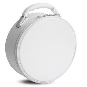 Estuche para Gorra de Coronación Blanca de Maestro Masón (Emblema Bordado en Plata, Caja para Transportar Gorra de Masón) - Product Image 2