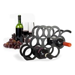 Porte-bouteille de vin en métal créatif porte-bouteille de vin unique en métal décoration de la maison printemps Tricycle Style support de vin - Product Image 6