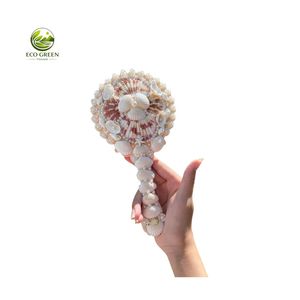 Fashion Handmade Seashell <b>Vanity</b> <b>Mirror</b> Natural Pearl Decorative <b>Mirror</b> Beach Coastal Home Decoration Gift Wholesale OEM - Product Image 5