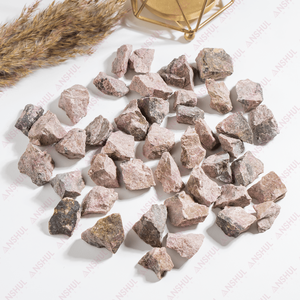 Huge Demand Decorative Attractive Pink Color Rhodonite <b>Raw</b> Rough Rocks Gemstone Rough Chunks for Healing - Product Image 2