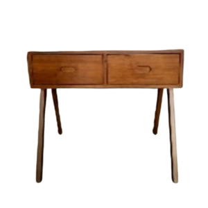 Tables basses modernes réglables en hauteur et extensibles, taille 80x60x75, en teck massif avec une finition lisse et soignée - Product Image 4