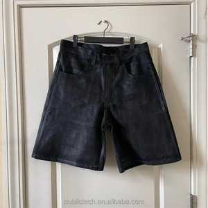 Nuevo Color negro Top Trending Fabricante Custom Summer Denim Jeans Hombres Jeans Short Dark Denim Shorts con estilo de bolsillo para hombres - Product Image 3