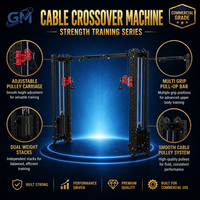 Máquina de Poleas Comercial con Doble Torre de Pesas, Entrenador Funcional, Barra de Dominadas Ajustable, Equipo de Fuerza para Gimnasio