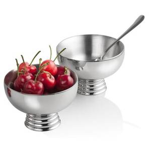 Cuenco de helado de acero inoxidable moderno, Plata pulida para decoración de fiesta, elegante y elegante - Product Image 4