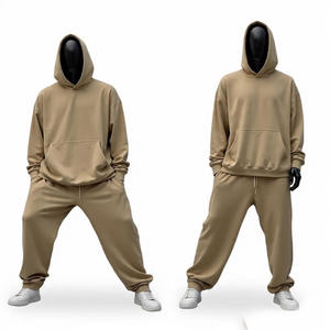 Conjuntos Deportivos Unisex de Talla Grande, 380 GSM, Alta Calidad, Acampanados, Transpirables, Ecológicos, Sudaderas con Capucha de Manga Larga, Ropa Deportiva Informal - Product Image 5