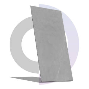 Azulejos de porcelana Premium de aspecto sólido 600x1200 gris para pared y suelo interior Estilo de diseño moderno-Función de ladrillo refractario gris IRIS - Product Image 1