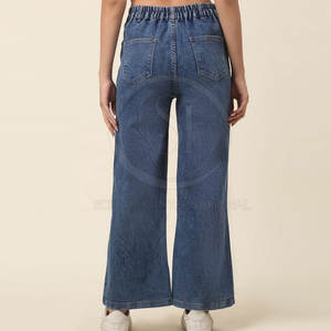 Hot Sale High Quality <b>Women's</b> Jeans Pants Unique Design Lightweight <b>Overalls</b> Logo Decoration Mid-Waist Casual Style <b>for</b> Spring - Product Image 3