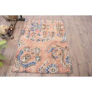 3.2x4.3 ft Turkish Rug, Rug, <b>Red</b> Animal Print Rug <b>Wool</b> - Product Image 1