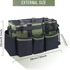 Bolsa de viaje para aseo de caballos con agarre cómodo e interior resistente al agua para un fácil transporte de suministros de aseo a la venta - Product Image 5