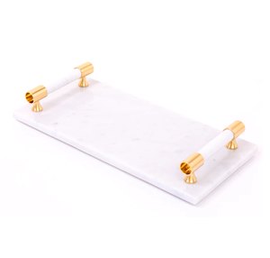 Bandeja de servicio de mármol Artesanía Precio superior Bandeja decorativa elegante para juegos de baño Precio barato - Product Image 3