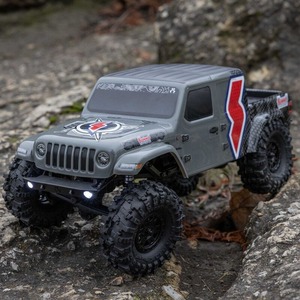 1/24 SCX24 <span class=keywords><strong>Summit</strong></span> Racing Gladiator 4WD RC Crawler RTR con canal en C de acero, motor 050, LiPo 2S, 40 minutos de autonomía, camión con distancia entre ejes de 155 mm - Product Image 6