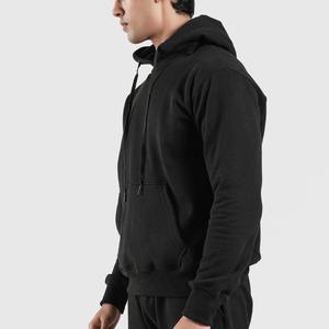 Ensemble de survêtement noir pour homme, sweat-shirt et jogging en molleton, vêtements de sport décontractés chauds d'hiver, ensemble coordonné, vêtements de sport élégants, tenue de plein air - Product Image 2