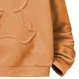 Quantité en vrac mélangée Sweat à capuche en coton mélangé basique imprimé en relief teint uni fabriqué dans le meilleur matériau Sweats à capuche pour hommes en relief - Product Image 4