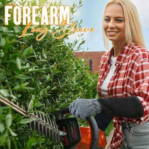 ถุงมือหนังวัวสำหรับทำสวนสำหรับผู้ชายผู้หญิงระบายอากาศได้ดีถุงมือกันหนามหนามตัดดอกกุหลาบ - Product Image 2