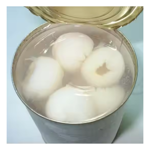 Fruta de lichi en almíbar: lichi dulce en jarabe pesado para beber y beber, lichi entero de venta caliente en jarabe de azúcar - Product Image 1