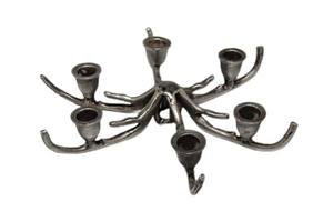 Candelabro Creativo de Aluminio Plateado, Portavelas de Metal para Decoración de Mesa, Bodas, Hogar, Eventos y Decoración Festiva - Product Image 3