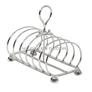 Multifunctional Stainless Steel Metal Unique Shape Shinny Polish Decorative <b>Toast</b> <b>Racks</b> Hot Selling Highest Quality - Product Image 5