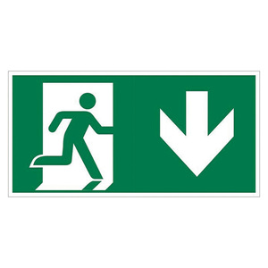 Adesivo per luce di emergenza, date down, 200x75mm. (GSC 201095009) - Product Image 1