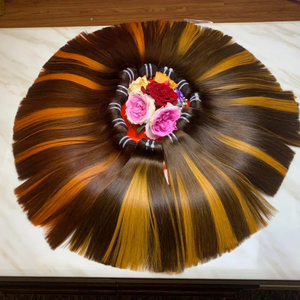 Extensions de cheveux humains piano couleur claire haute qualité 100% cheveux bruts vietnamiens prix de gros - Product Image 2