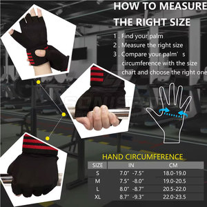 SONISPO <b>Half</b> Finger Gym Gloves With Adjustable Wrist Strap For Weight Lifting Breathable Non <b>Slip</b> Fitness Training Unisex - Product Image 3