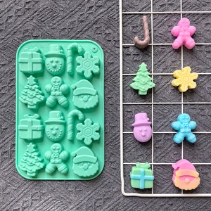 Moule de cuisson de Noël en silicone de qualité alimentaire approuvé par la FDA sans BPA sans danger pour les enfants gâteau en silicone époxy - Product Image 2