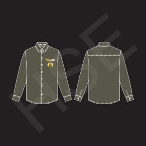 Camisa de Vestir de Algodón Multicolor para Hombre y Mujer con Bordado en el Pecho - Product Image 6